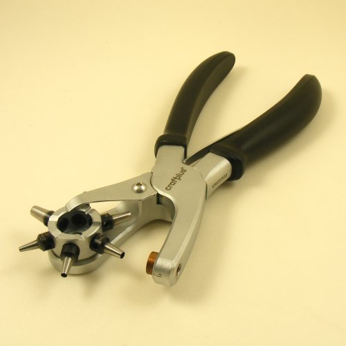 3 in 1 Uses 2 3, Adjust Your Belt Size Plastic Hole Punch Leather Hole Punch Plier Tool Quick Easy! Leather Hole Punch Eyelet Insertion for 5/16 inch diameter eyelets and Press Stud Button Pliers Arts and Crafts Multi-sized Round Holes in 1 