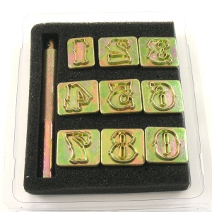 Number Embossing Stamps for Leather 20mm