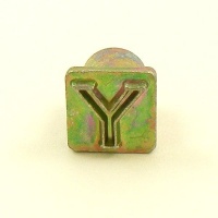 HALF PRICE 12mm Modern Letter Y Embossing Stamp