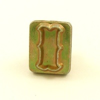 HALF PRICE 19mm Decorative Letter I Embossing Stamp