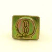 HALF PRICE 19mm Decorative Letter Q Embossing Stamp