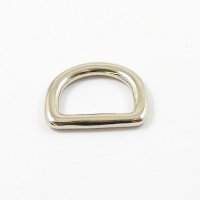 16mm 5/8'' Nickel Plated Shallow D Ring