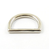 25mm 1'' Nickel Silver Shallow D Ring