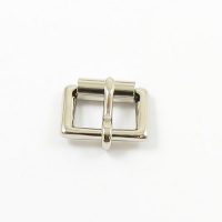 16mm 5/8'' Nickel Plated Single Roller Buckle