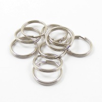 19mm Nickel Plated Split Rings x 100