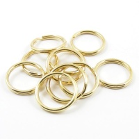 25mm Brassed Split Rings x 100