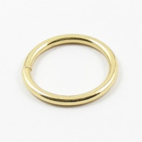 O Ring Brass Plated Steel 25mm 1 inch