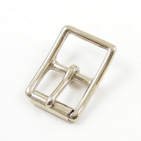 25mm CAST BRASS Nickel Plated Whole Roller Buckle