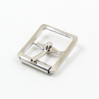19mm Stamped Whole Roller Buckle - Nickel Plate