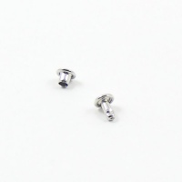 4.5mm Double Cap Nickel Plated Rivets x 100