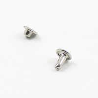 7mm Double Cap Nickel Plated Rivets Pack of 100