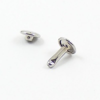 12mm Double Cap Nickel Plated Rivets x 100