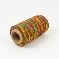 1mm Waxed & Braided Polyester Rainbow Thread 200m