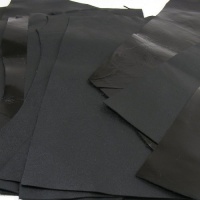0.8-1mm THIN Black Leather Pieces 350g
