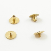 SALE - Wide Cap 6mm Joining Screws - Brass - 2pk