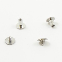 7mm Leather Joining Screw - Nickel Plated 10pk