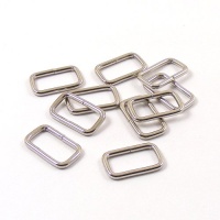 19mm Lightweight Strap Loops - Nickel Plated - 10Pk