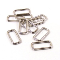 25mm Lightweight Strap Loops - Nickel Plated - 10Pk