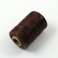 0.8mm  Waxed & Braided Thread Chestnut Brown 100M