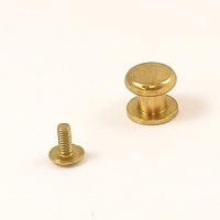 EXTRA LARGE Solid Brass Sam Browne Stud 10 Pack