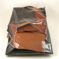 MIXED Black, Brown & Tan Leather Pieces 500g