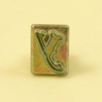 HALF PRICE 12mm Lower Case Letter y Embossing Stamp